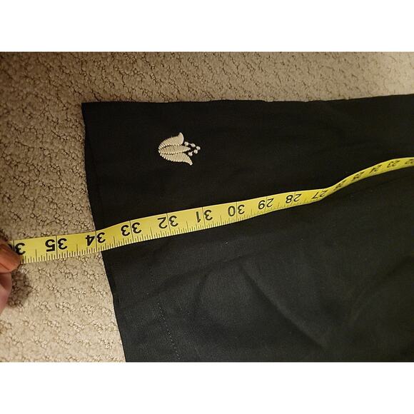 J. Marie Dress Embroidered Black Cream Extra Small Mexico XS - Picture 9 of 9